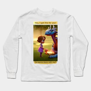 Sharing with Imaginary friend version 1 Long Sleeve T-Shirt